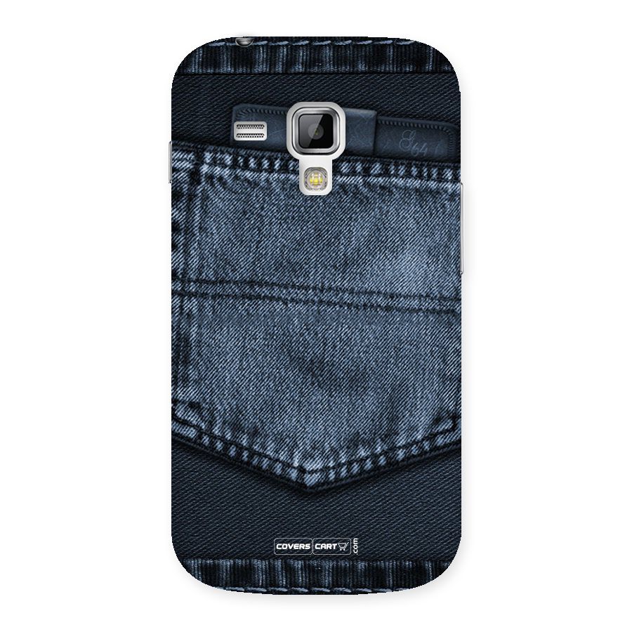 Blue Denim Back Case for Galaxy S Duos