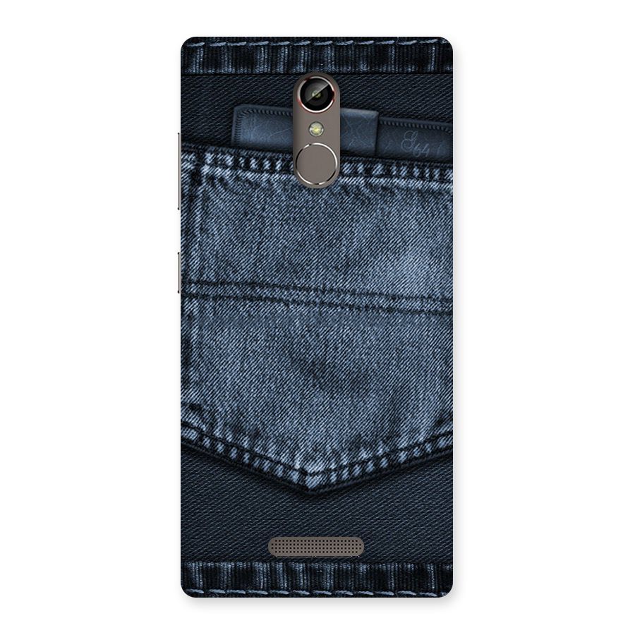 Blue Denim Back Case for Gionee S6s