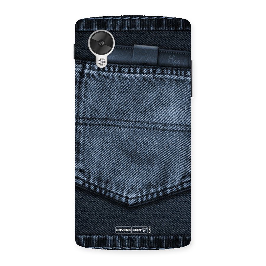 Blue Denim Back Case for Google Nexus 5