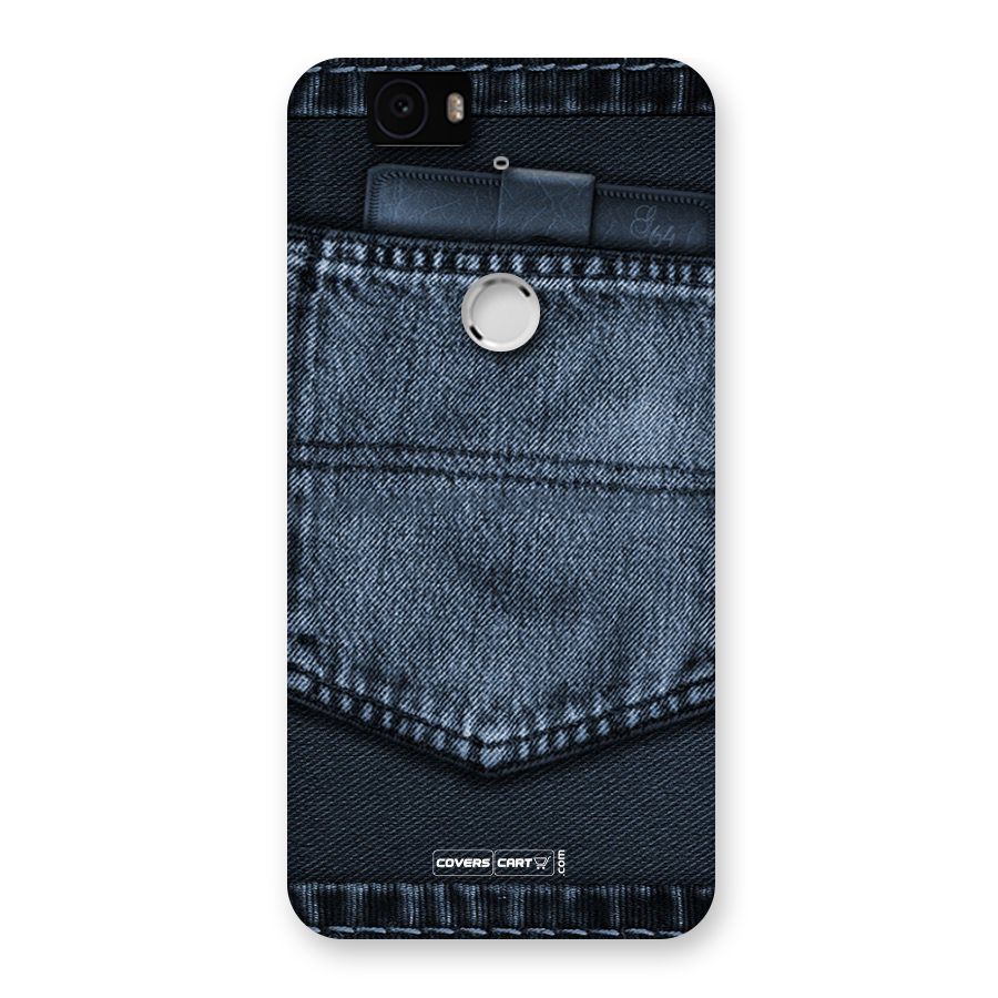 Blue Denim Back Case for Google Nexus 6P