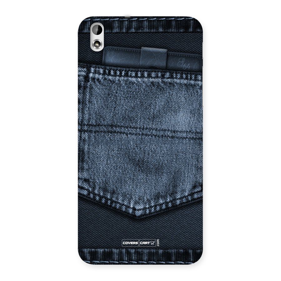 Blue Denim Back Case for HTC Desire 816g