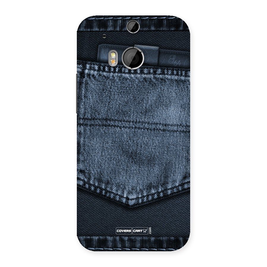Blue Denim Back Case for HTC One M8