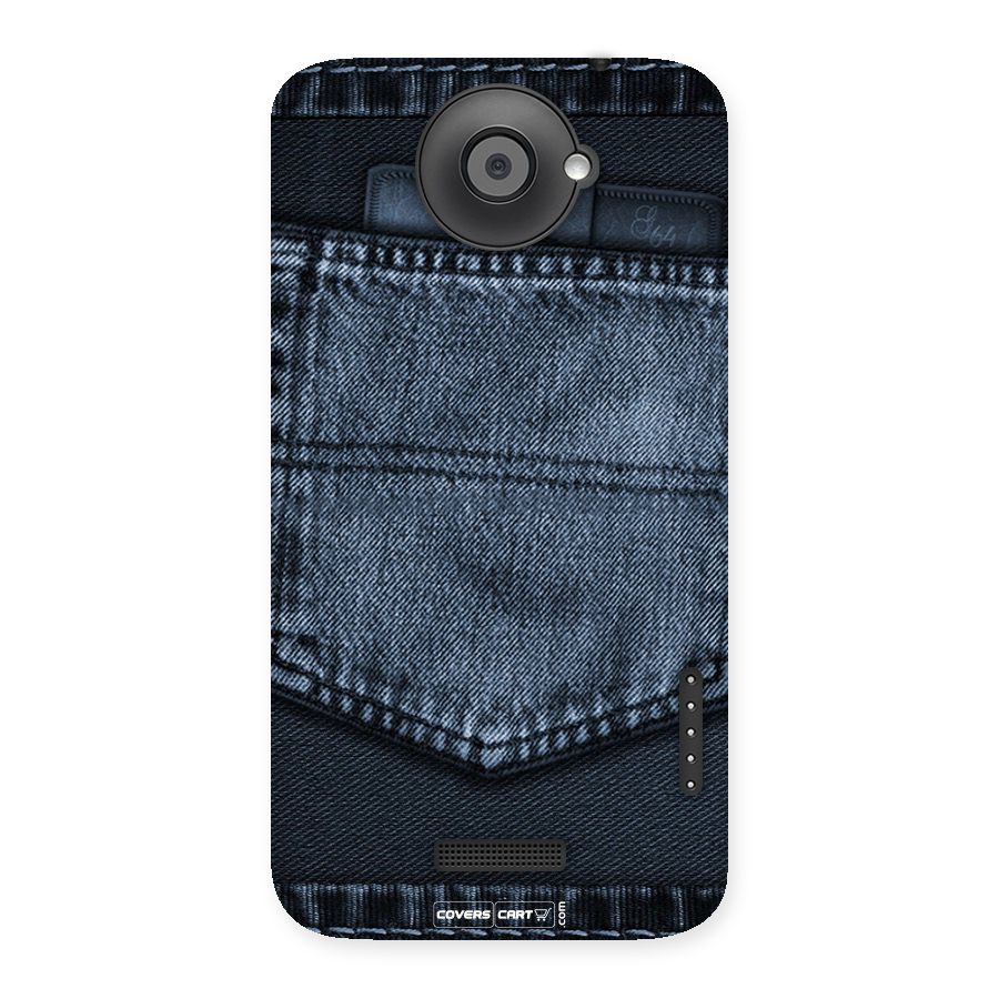 Blue Denim Back Case for HTC One X