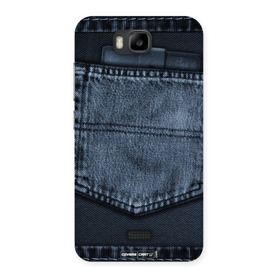 Blue Denim Back Case for Honor Bee