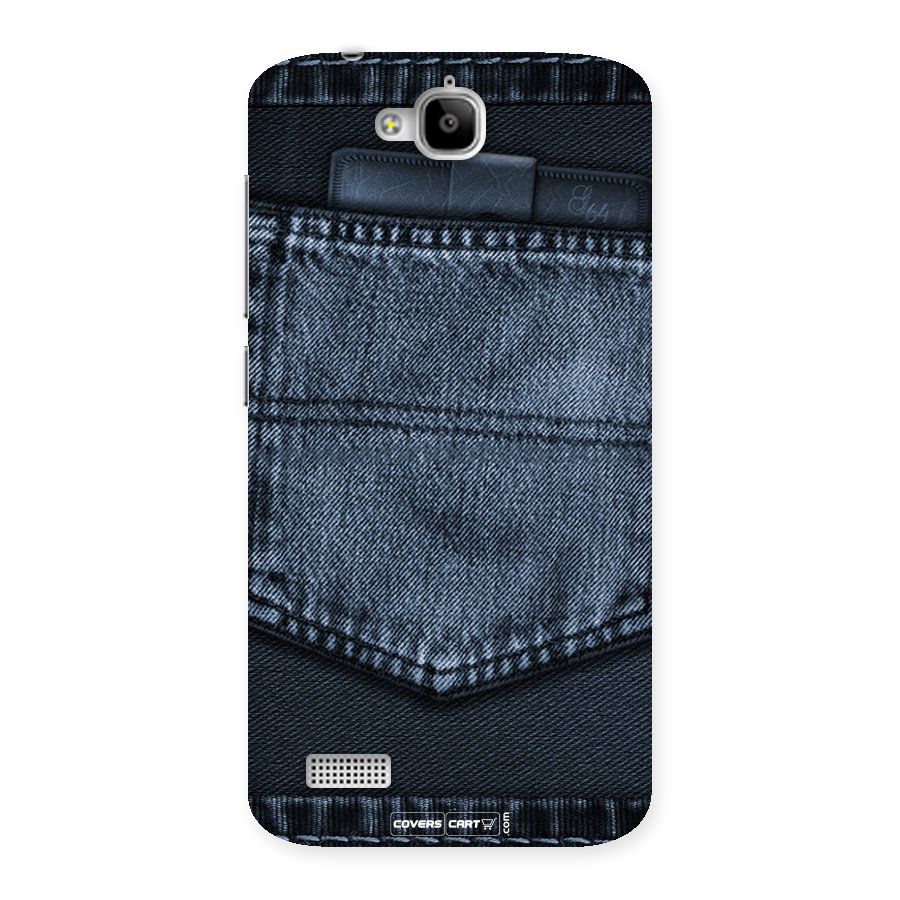 Blue Denim Back Case for Honor Holly