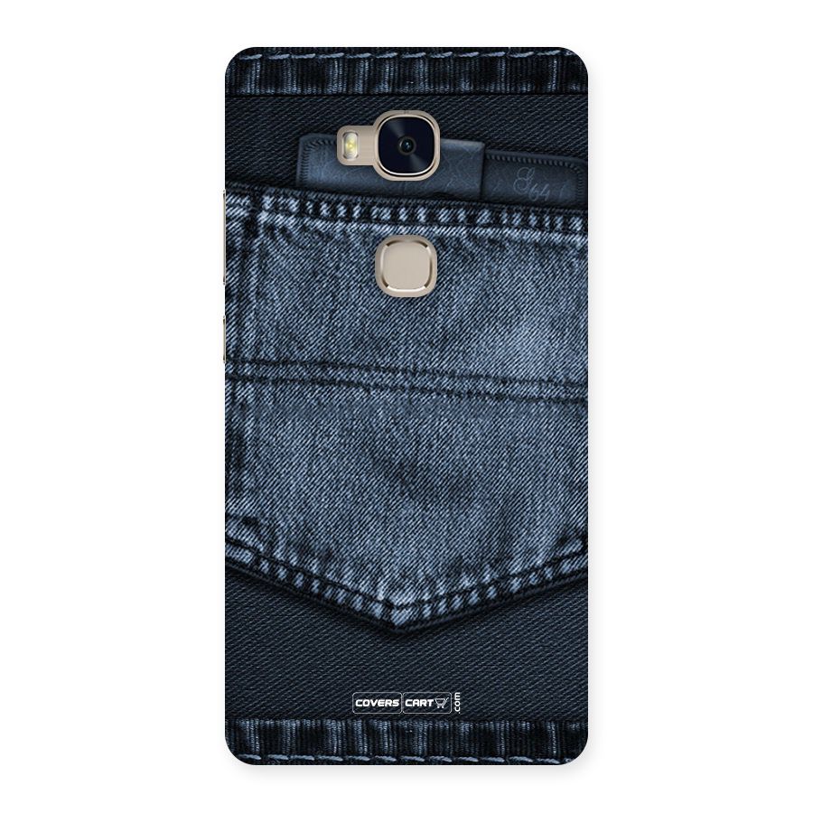 Blue Denim Back Case for Huawei Honor 5X