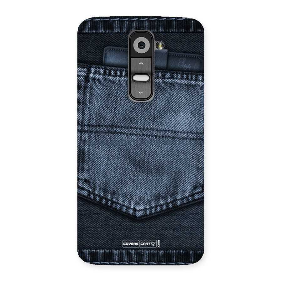 Blue Denim Back Case for LG G2