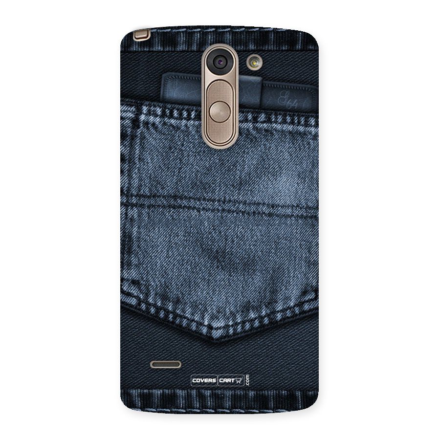 Blue Denim Back Case for LG G3 Stylus