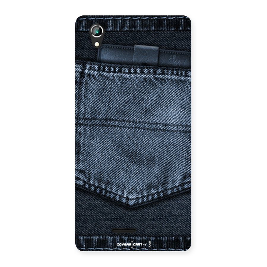 Blue Denim Back Case for Lava Iris 800
