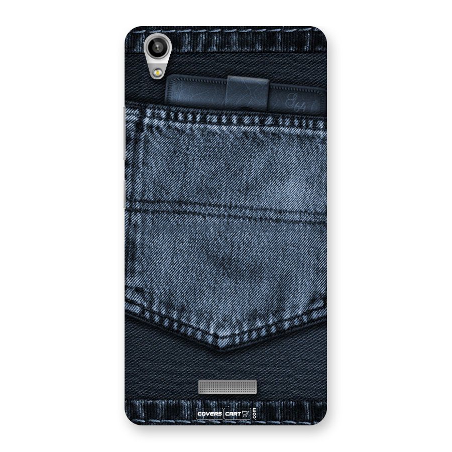 Blue Denim Back Case for Lava Pixel V1