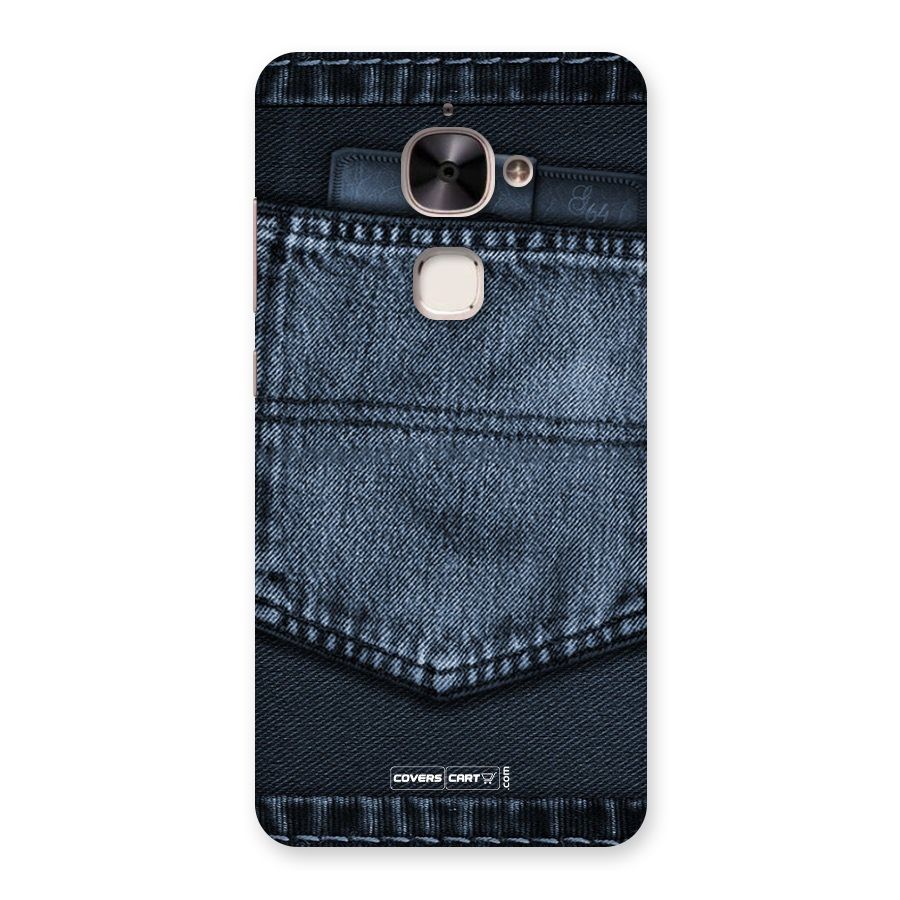 Blue Denim Back Case for Le 2