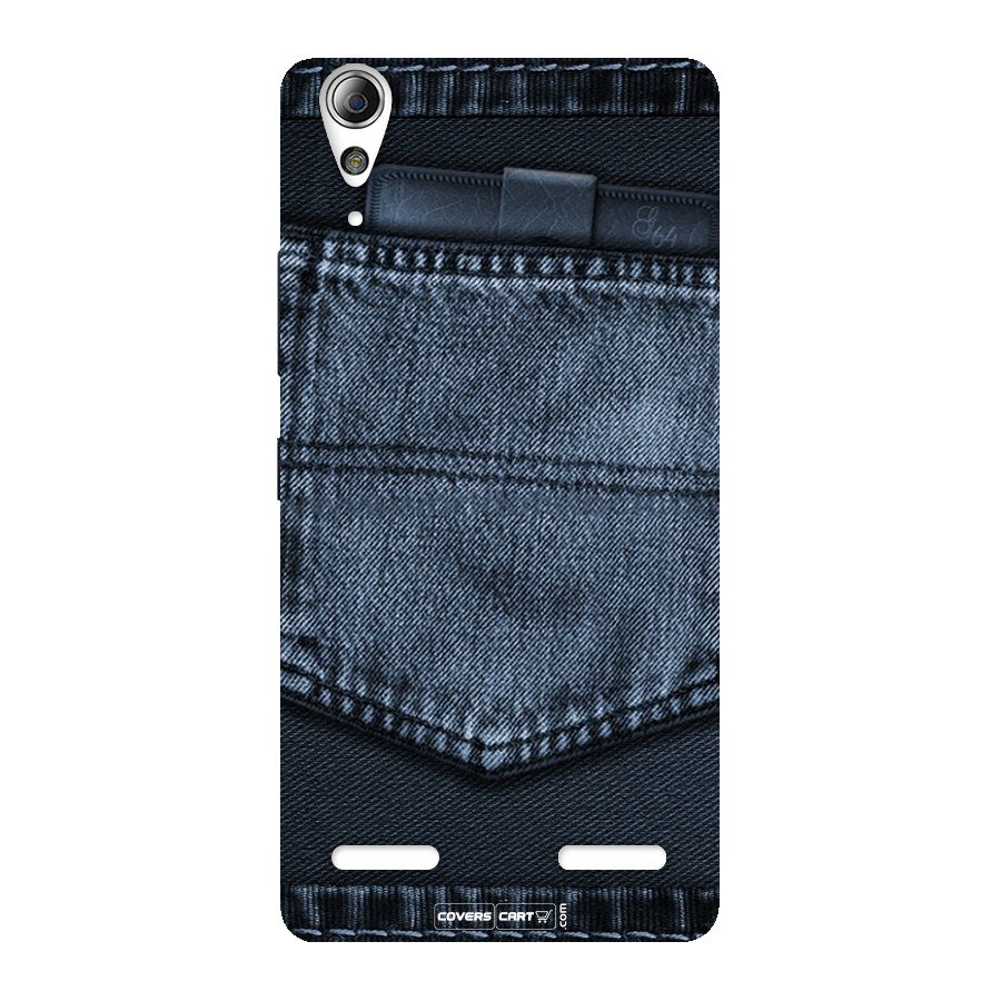 Blue Denim Back Case for Lenovo A6000
