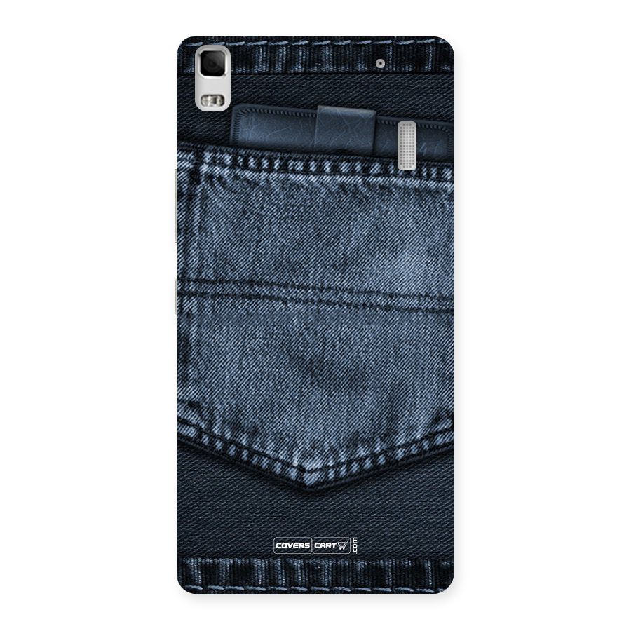 Blue Denim Back Case for Lenovo K3 Note