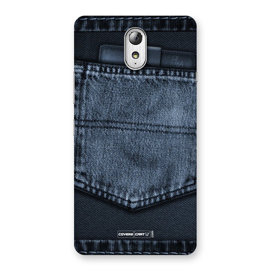 Blue Denim Back Case for Lenovo Vibe P1M