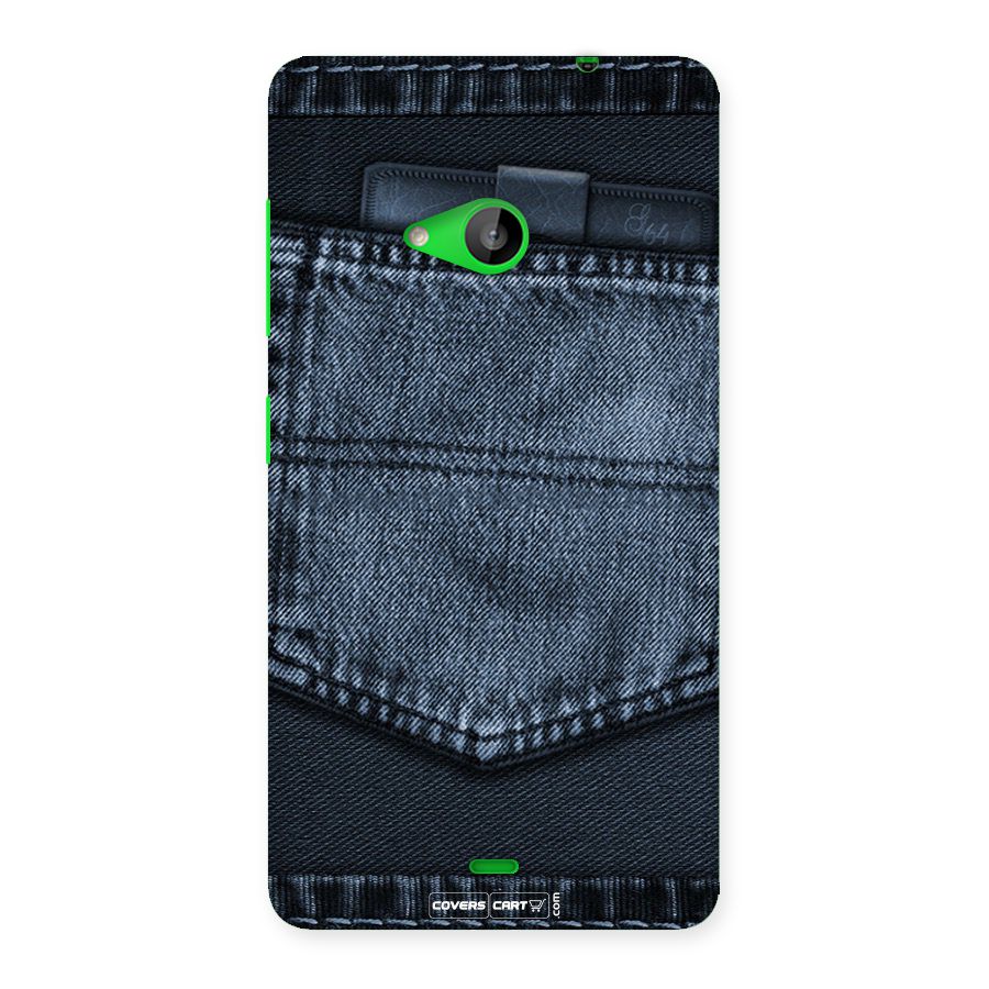 Blue Denim Back Case for Lumia 535
