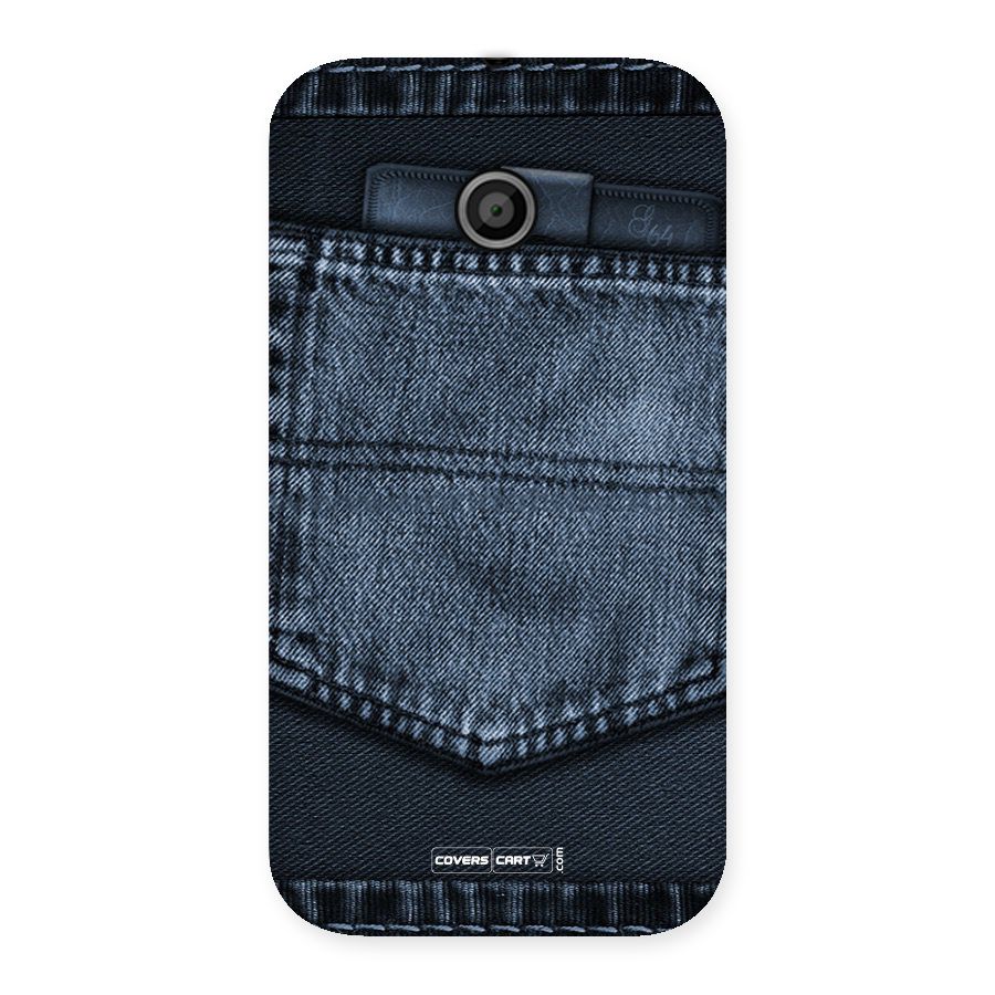 Blue Denim Back Case for Moto E