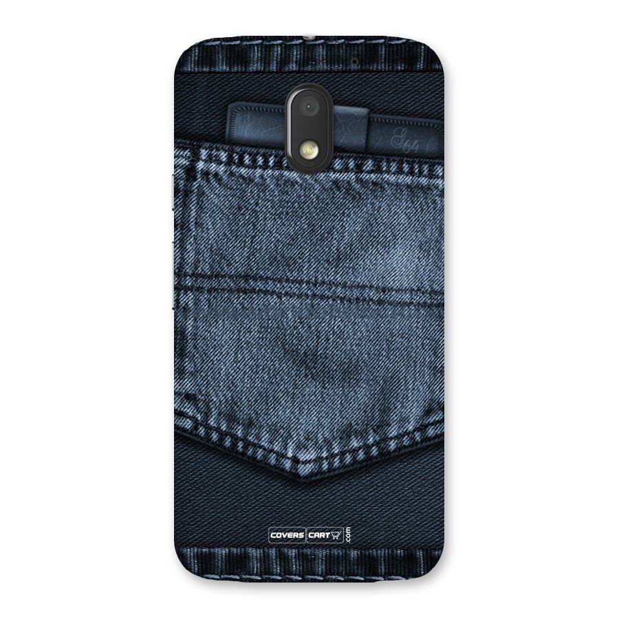 Blue Denim Back Case for Moto E3 Power