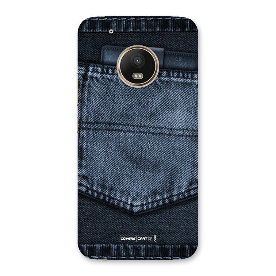 Blue Denim Back Case for Moto G5 Plus