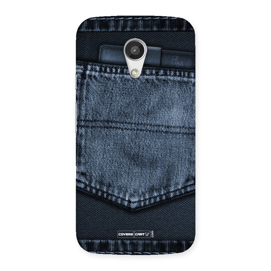Blue Denim Back Case for Moto G 2nd Gen