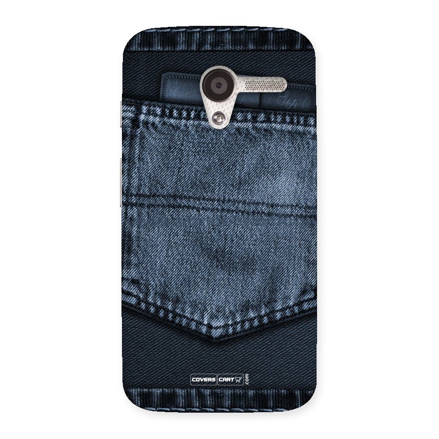 Blue Denim Back Case for Moto X