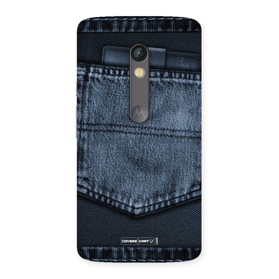 Blue Denim Back Case for Moto X Play