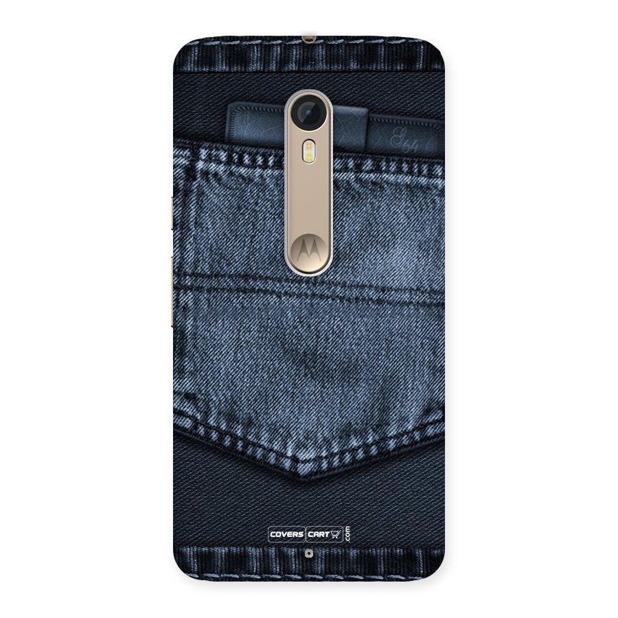 Blue Denim Back Case for Motorola Moto X Style