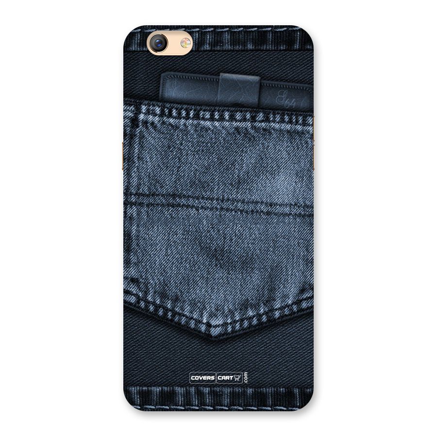 Blue Denim Back Case for Oppo F3 Plus