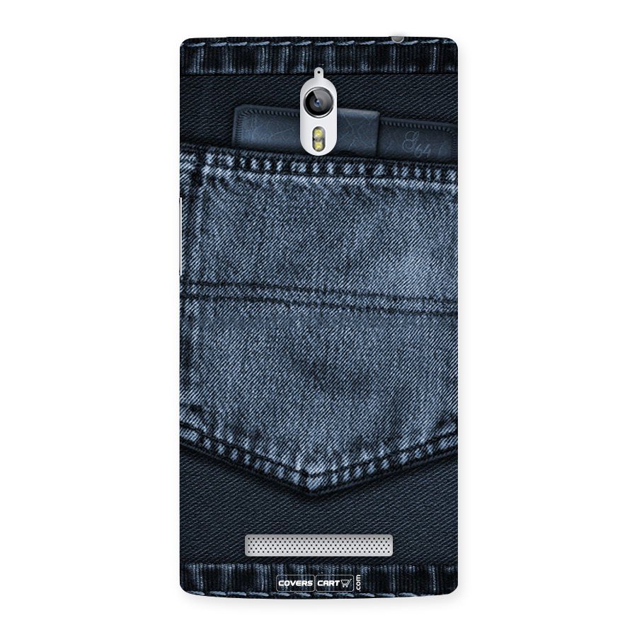 Blue Denim Back Case for Oppo Find 7