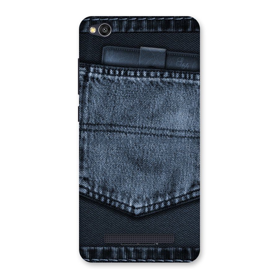 Blue Denim Back Case for Redmi 4A
