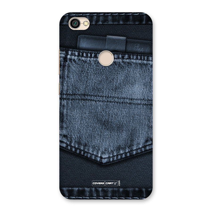 Blue Denim Back Case for Redmi Y1 2017
