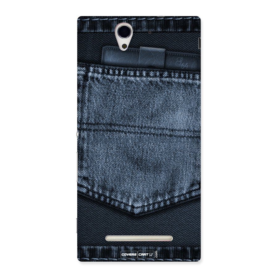 Blue Denim Back Case for Sony Xperia C3