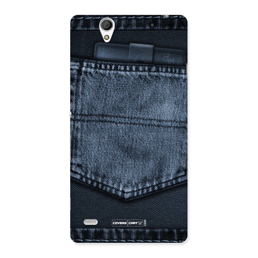 Blue Denim Back Case for Sony Xperia C4