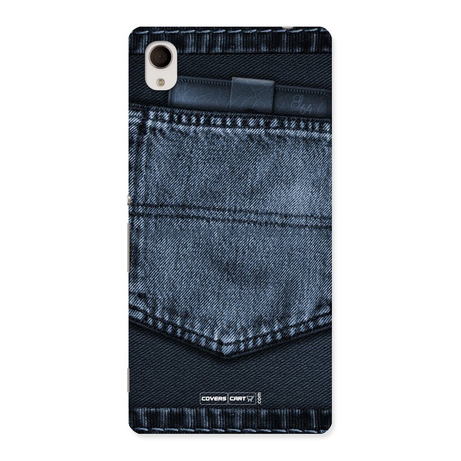 Blue Denim Back Case for Sony Xperia M4