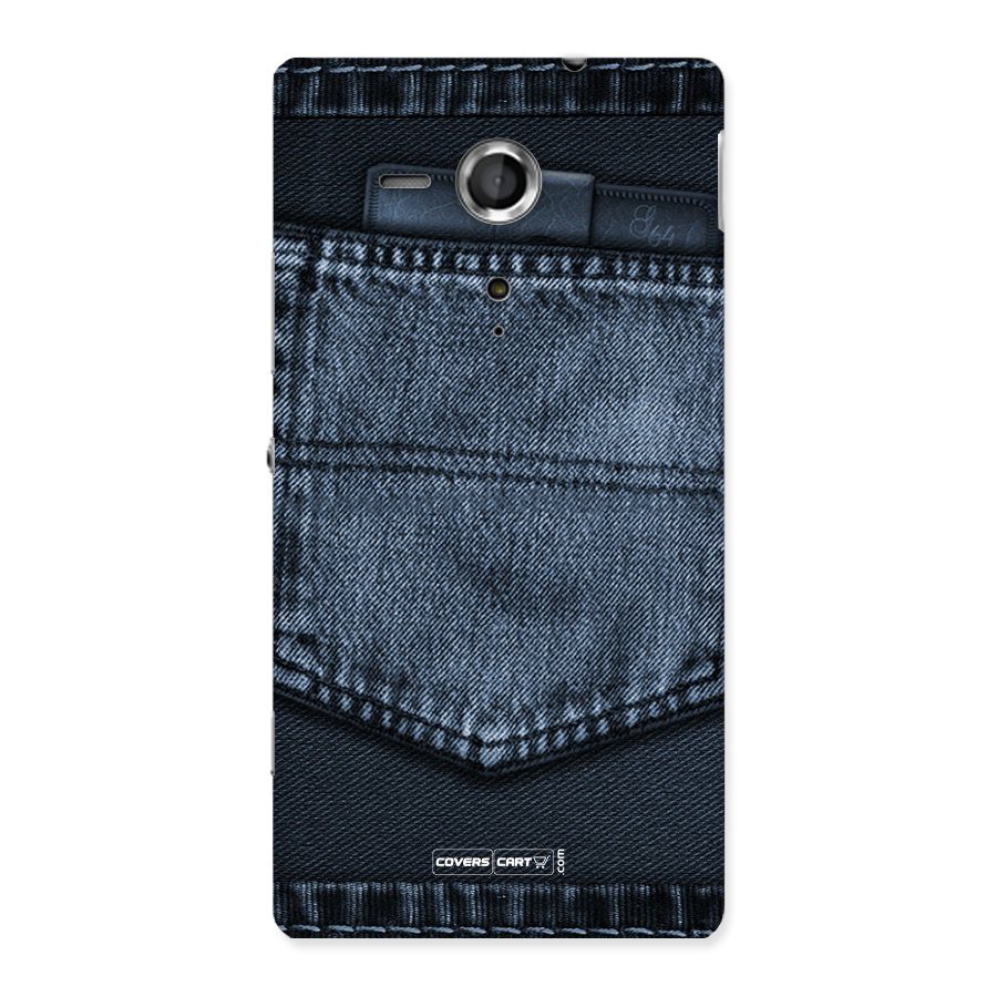 Blue Denim Back Case for Sony Xperia SP