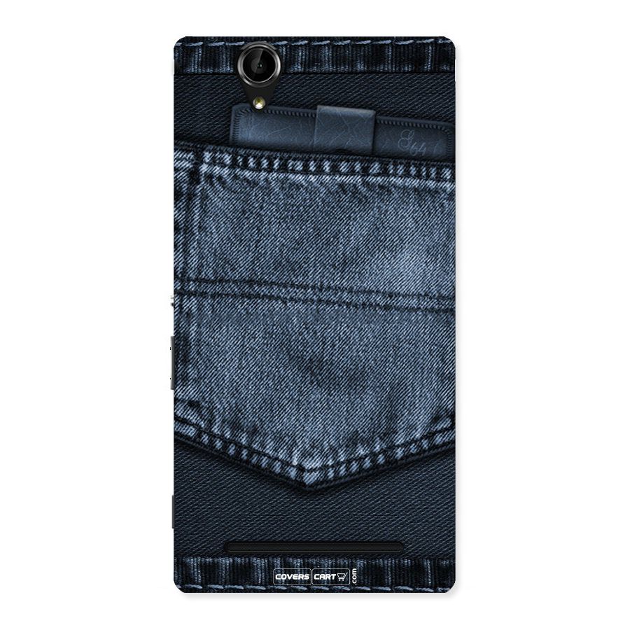 Blue Denim Back Case for Sony Xperia T2