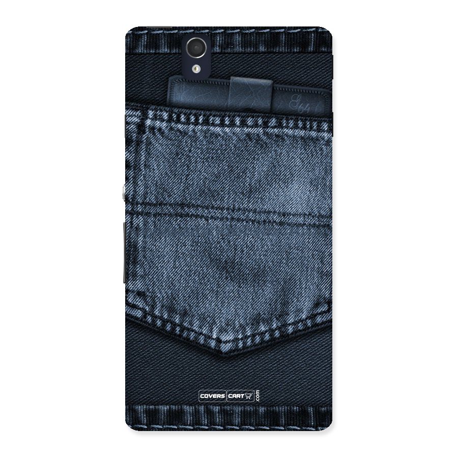 Blue Denim Back Case for Sony Xperia Z