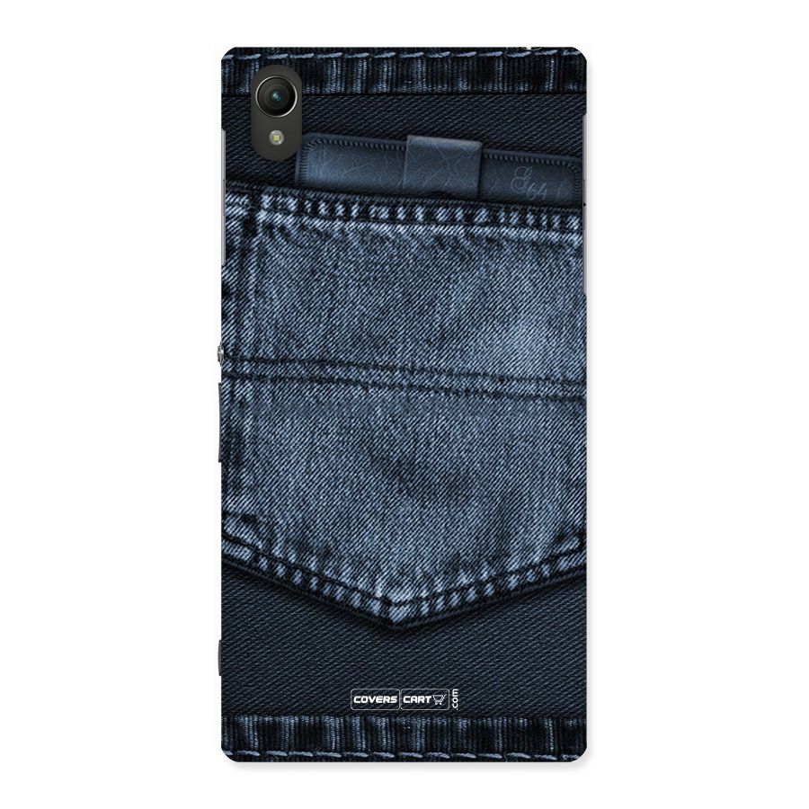 Blue Denim Back Case for Sony Xperia Z1