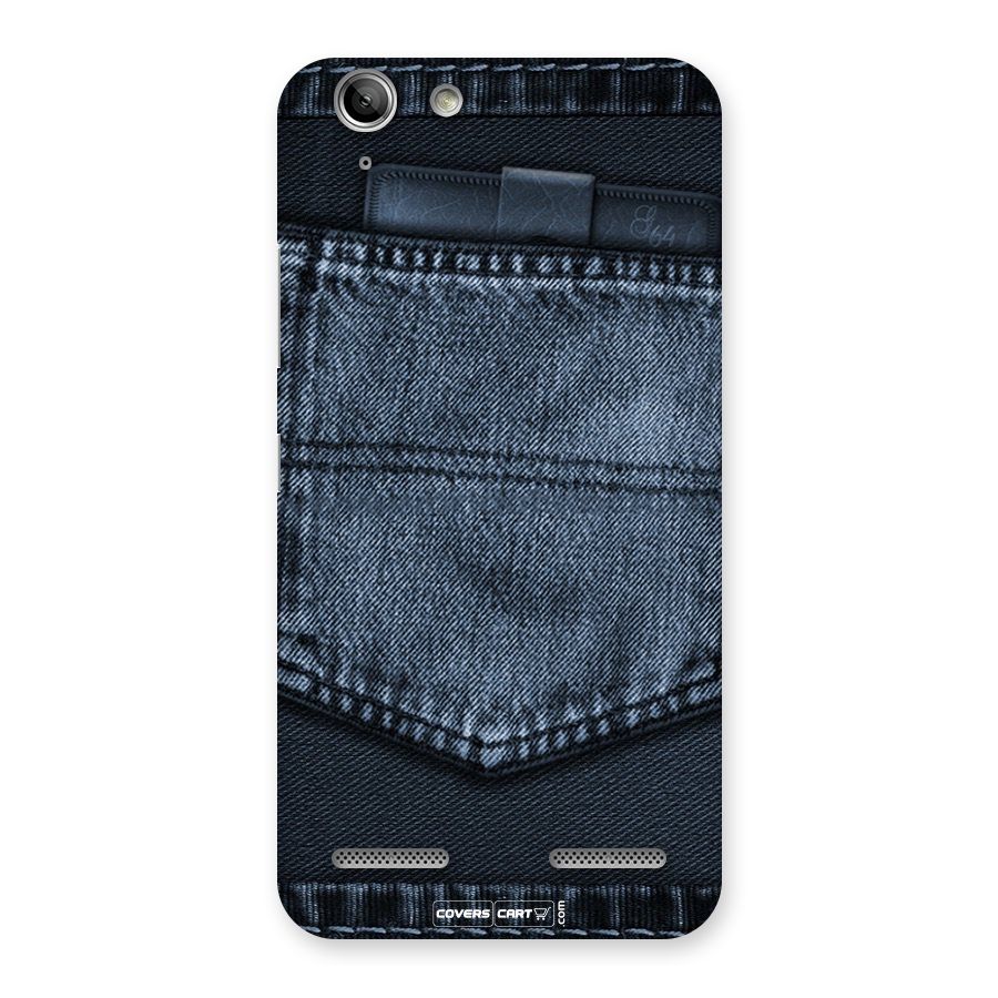 Blue Denim Back Case for Vibe K5 Plus