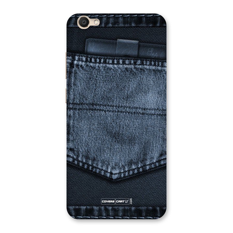 Blue Denim Back Case for Vivo V5