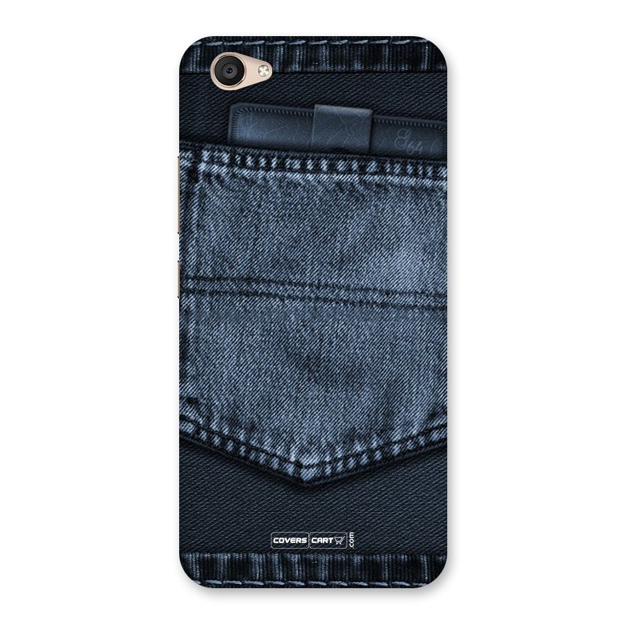 Blue Denim Back Case for Vivo V5 Plus