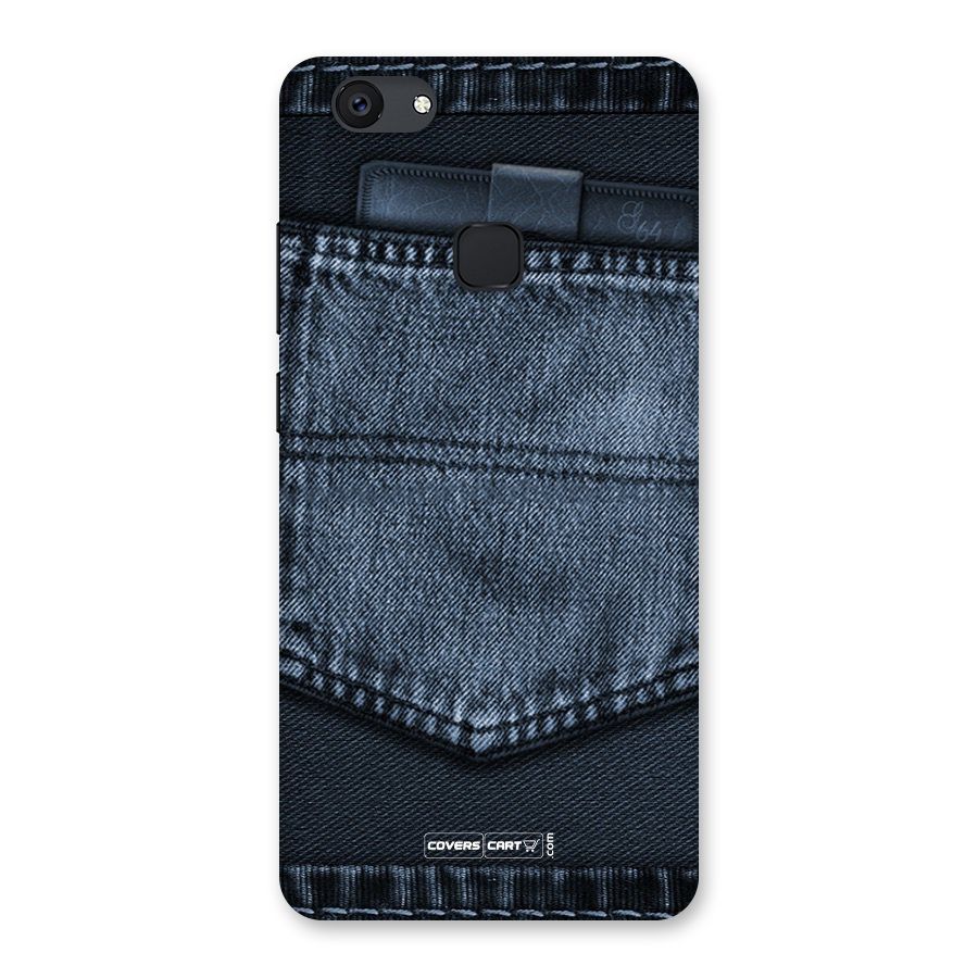 Blue Denim Back Case for Vivo V7 Plus
