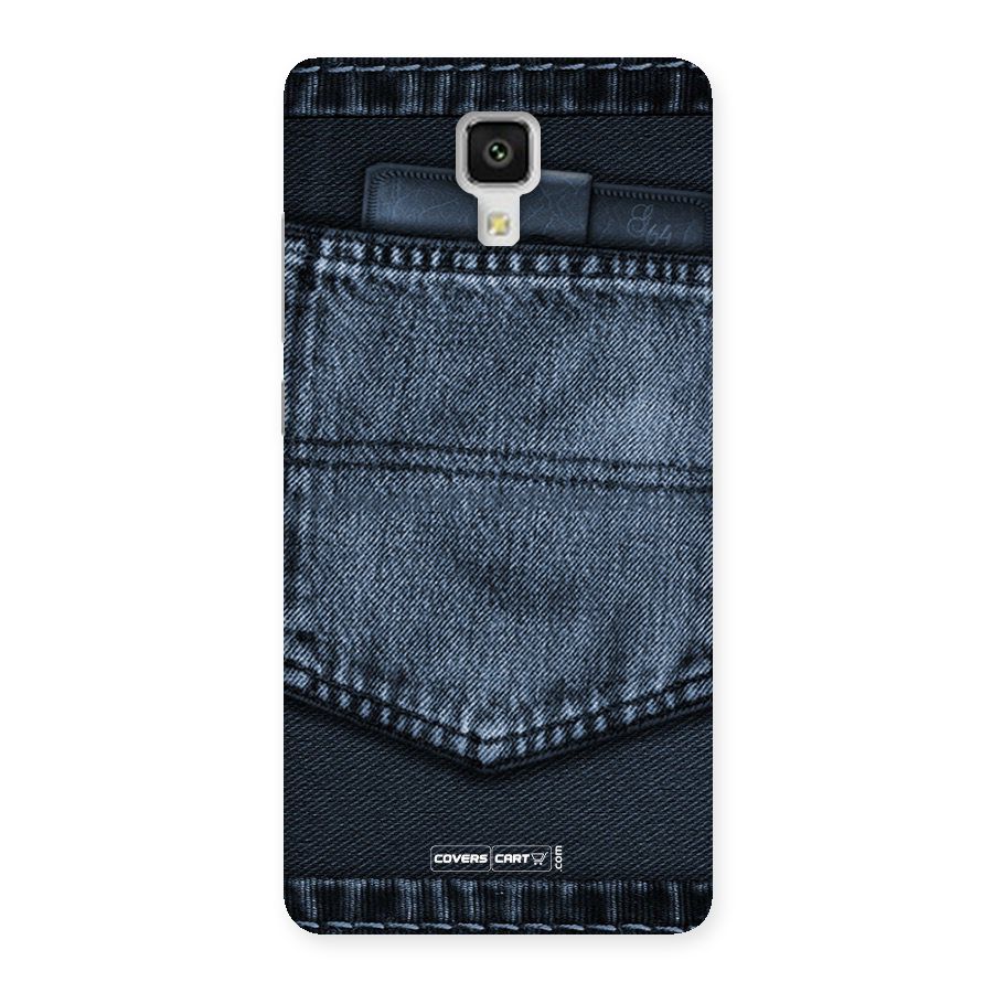 Blue Denim Back Case for Xiaomi Mi 4