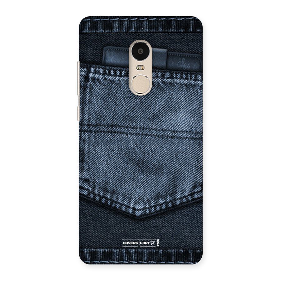 Blue Denim Back Case for Xiaomi Redmi Note 4