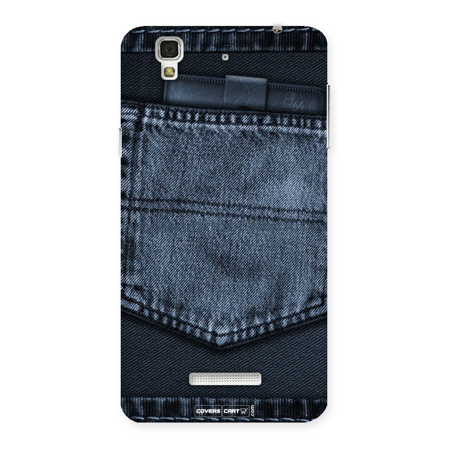Blue Denim Back Case for Yu Yureka