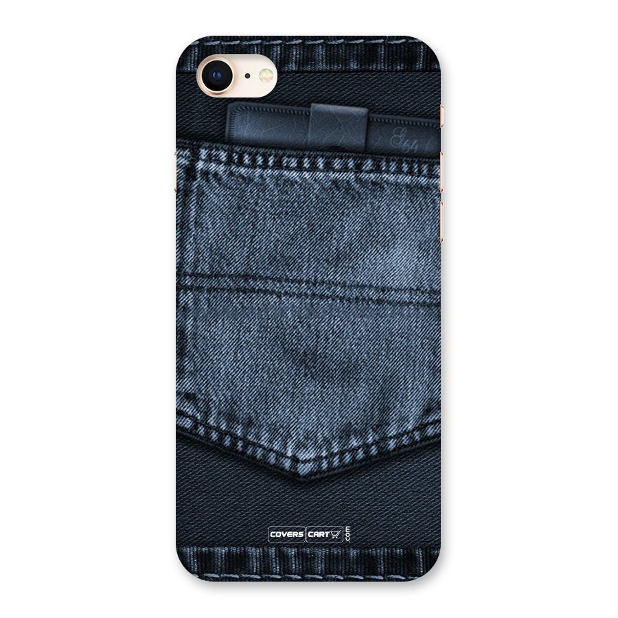 Blue Denim Back Case for iPhone 8