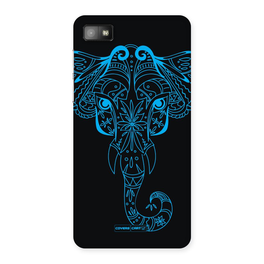 Blue Elephant Ethnic Back Case for Blackberry Z10