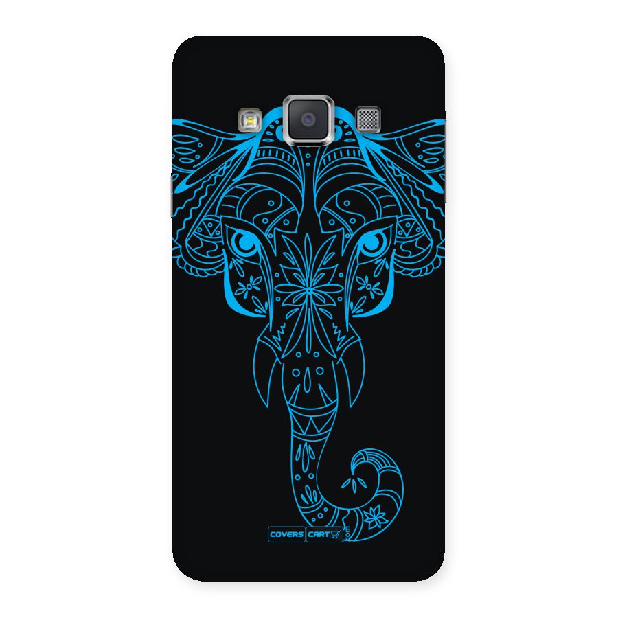 Blue Elephant Ethnic Back Case for Galaxy A3
