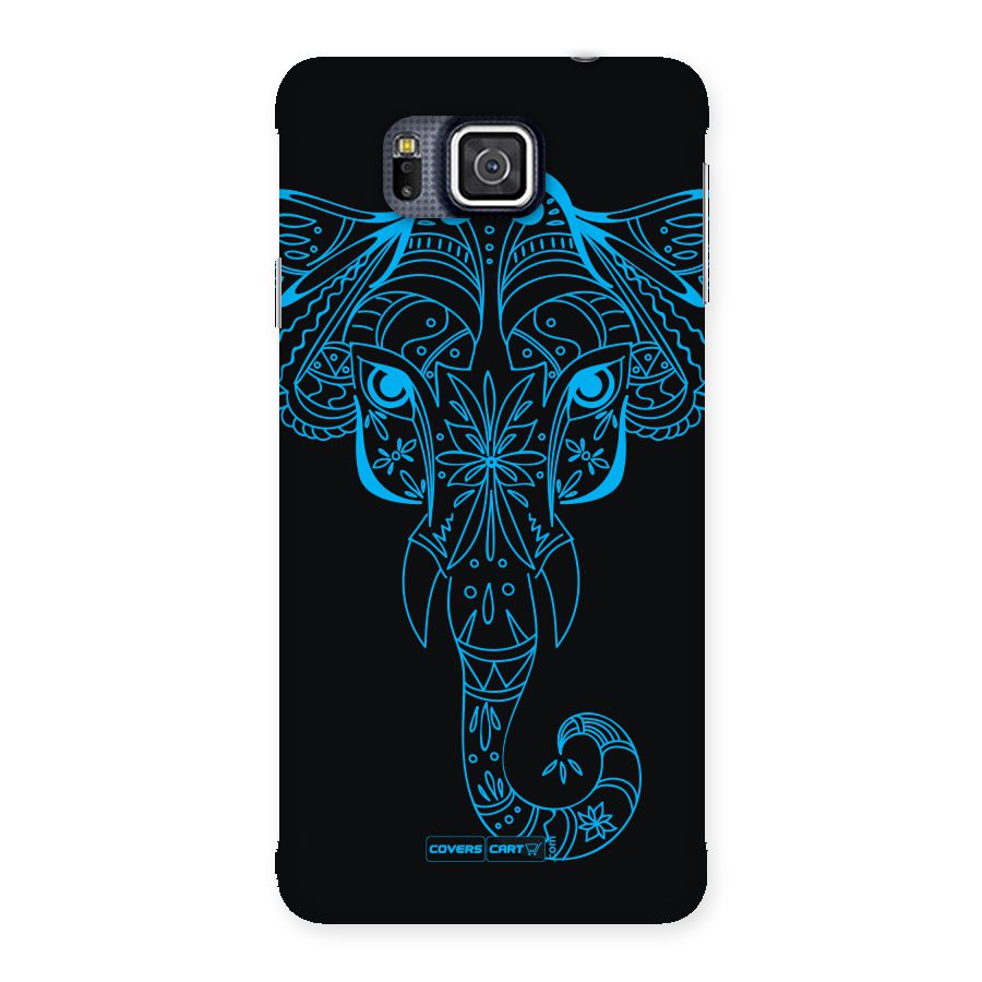Blue Elephant Ethnic Back Case for Galaxy Alpha