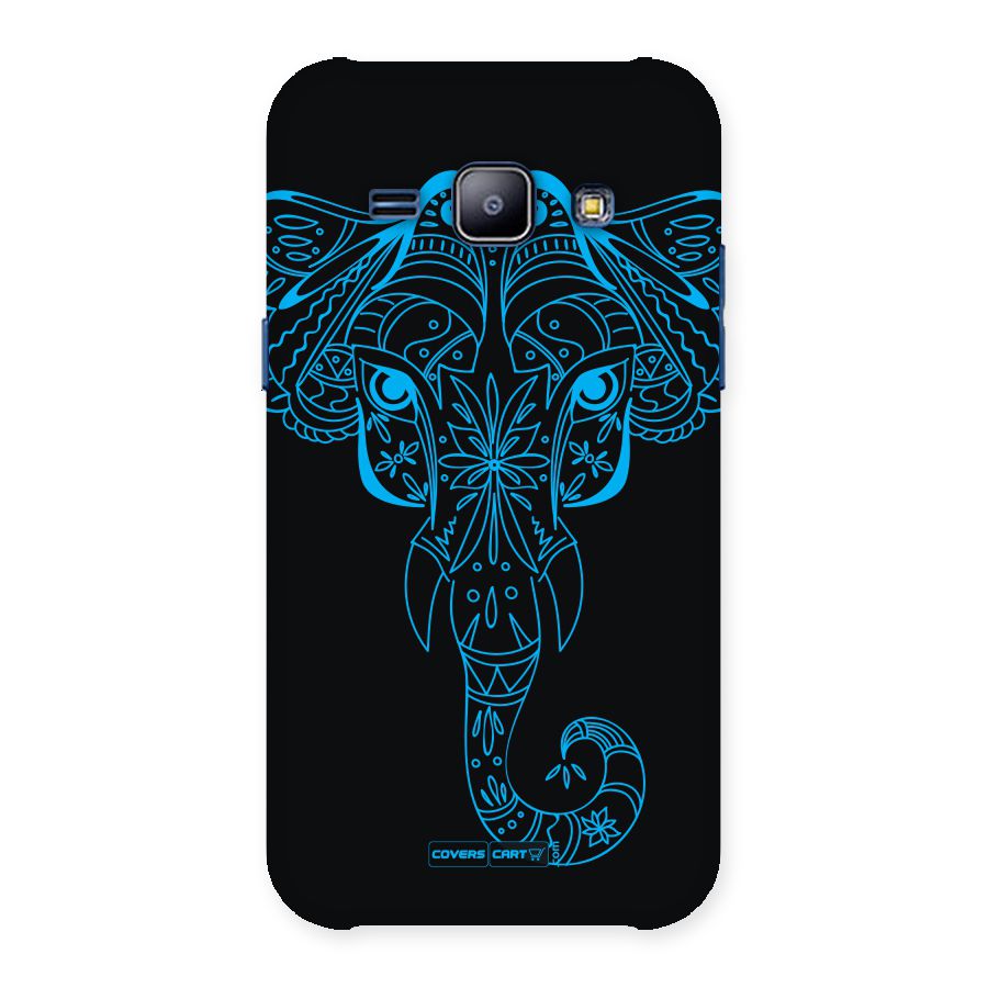 Blue Elephant Ethnic Back Case for Galaxy J1
