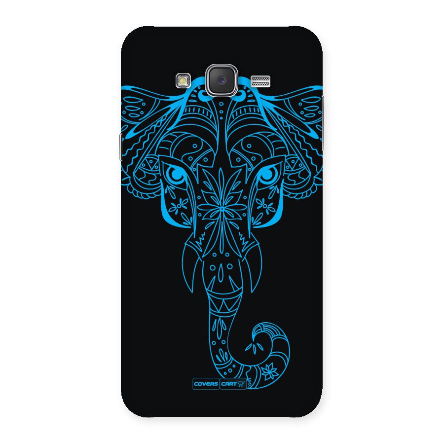 Blue Elephant Ethnic Back Case for Galaxy J7